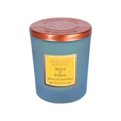 Bougie parfumée cire végétale senteur monoï passion Collines de Provence - 180 g