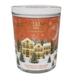 Bougie parfumée cire végétale cannelle-orange Collines de Provence – 180 g