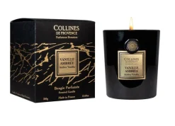 Bougie parfumée Collines de Provence collection Fleurs & Écorces senteur Vanille ambrée - 360 g