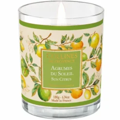 Bougie parfumée Collines de Provence collection Estivale senteur Agrumes du soleil - 180 g