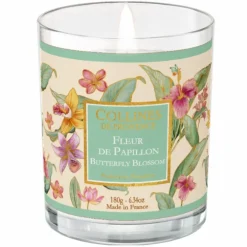 Bougie parfumée Collines de Provence collection Estivale senteur Fleur de papillon - 180 g