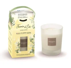 Bougie parfumée initiale Esteban senteur Jasmin d’été - 180 g