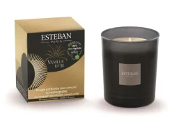 Bougie parfumée Initiale Esteban collection Vanille d'or – 180 g
