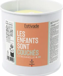Bougie parfumée "les enfants sont couchés" coloris multicolore en cire Estivade Denis & Fils - Ø 10 cm 400 g