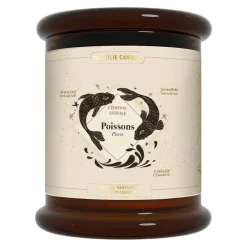 Bougie parfumée rose santal tubéreuse My jolie Candle Astrale poisson - 300 g