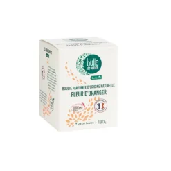 Bougie parfumée senteur fleur d'oranger contrôlée par Ecocert Greenlife Bulle de Nature par botanic® - 180 g