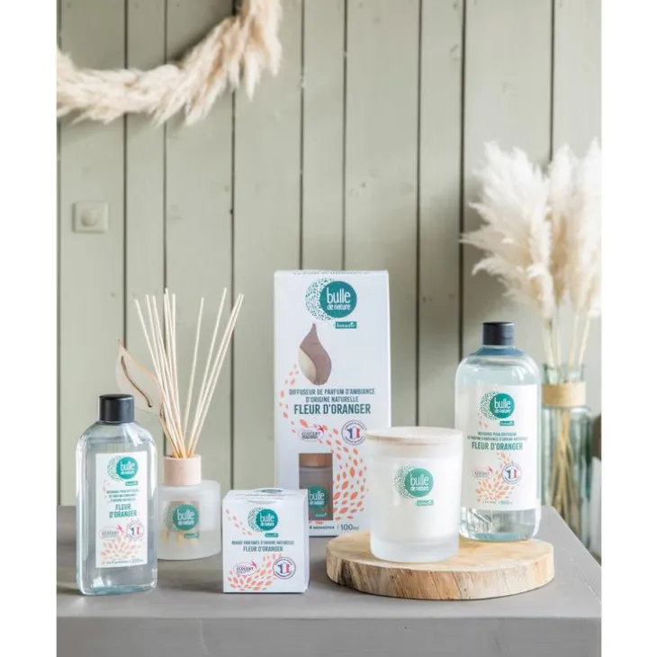 Bougie parfumée senteur fleur d'oranger contrôlée par Ecocert Greenlife Bulle de Nature par botanic® - 180 g