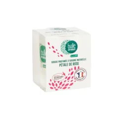 Bougie parfumée senteur pétale de rose contrôlée par Ecocert Greenlife Bulle de Nature par botanic® - 70 g