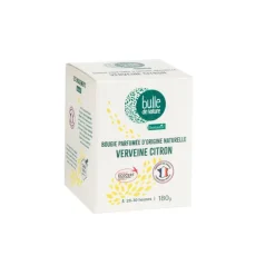Bougie parfumée senteur verveine citron contrôlée par Ecocert Greenlife Bulle de Nature par botanic® - 180 g