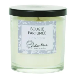 Bougie senteur coton & lin de 160 g