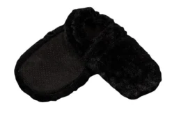 Bouillotte chausson coloris noir en grains de blé et fleurs de lavande L'Artisan du bien-être - Taille unique