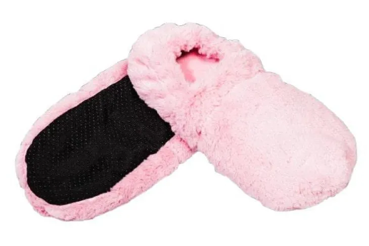 Bouillotte chausson coloris rose en grains de blé et lavande L'Artisan du bien-être - Taille unique