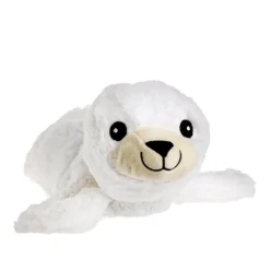 Bouillotte otarie garnie en blé et lavande coloris blanc L'artisan du bien-être