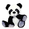 Bouillotte peluche panda coloris noir en grains de blé et lavande L'Artisan du bien-être