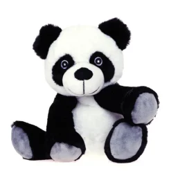 Bouillotte peluche panda coloris noir en grains de blé et lavande L'Artisan du bien-être
