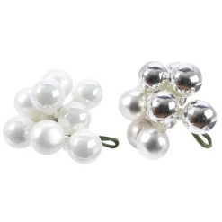 Boules en verre sur pique - 2 coloris au choix