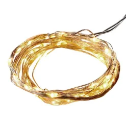 Bouquet de 3 guirlandes lumineuses à pile 20 LED blanc 1 m