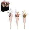Bouquet de fleurs sèches artificielles coloris assortis H 60 x Ø 14 cm