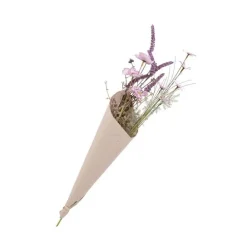 Bouquet de fleurs sèches artificielles coloris assortis H 60 x Ø 14 cm