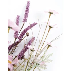 Bouquet de fleurs sèches artificielles coloris assortis H 60 x Ø 14 cm