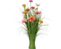 Bouquet de géranium en polyester rose - Ø 30 x H 70 cm