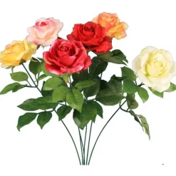 Bouquet de roses artificielles