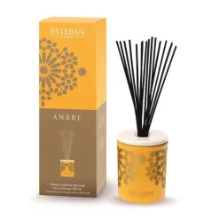 Bouquet parfumé déco et sa recharge Ambre Esteban - 100 ml
