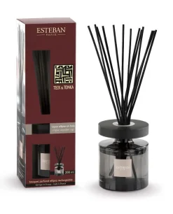 Bouquet parfumé et recharge Esteban Ellipse marron parfum Teck et Tonka - 200 ml