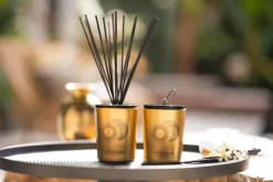 Bouquet parfumé et recharge Esteban collection Vanille d'or – 100 ml