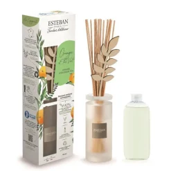 Bouquet parfumé et sa recharge Orange et Thé vert Esteban - 100 ml