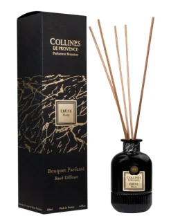 Bouquet parfumé noir Collines de Provence Fleurs & Ecorces Ébène - 200 ml