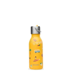 Bouteille isotherme Kids Honolulu en inox coloris jaune Qwetch - 350 ml
