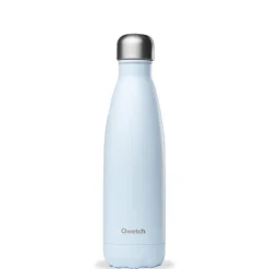 Bouteille isotherme Qwetch en inox Pastel bleu 500 ml