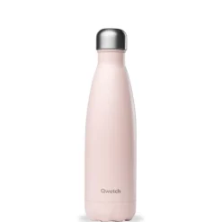 Bouteille isotherme Qwetch en inox Pastel rose 500 ml