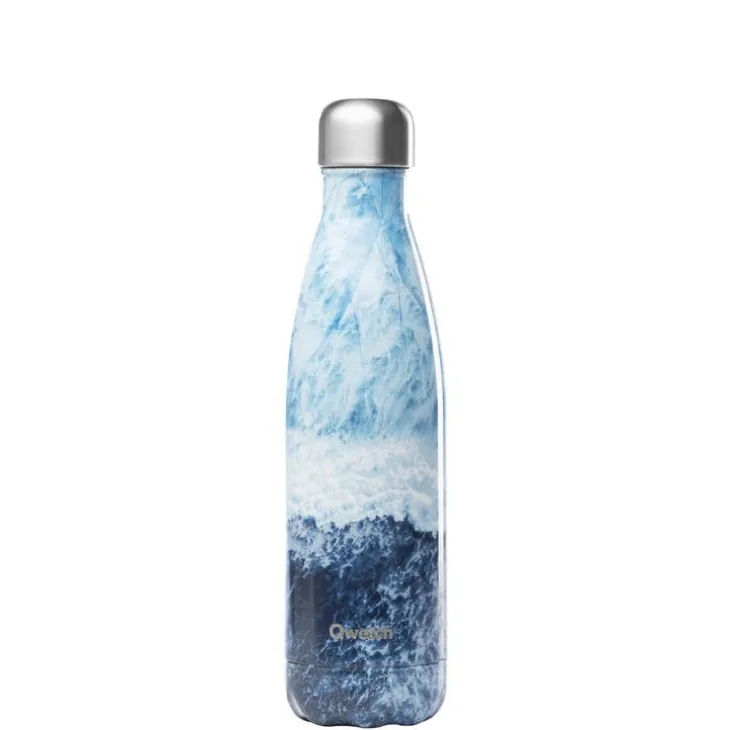 Bouteille isotherme Qwetch inox Océan bleue 500 ml