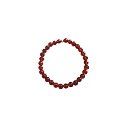 Bracelet agate cornaline unie 4mm