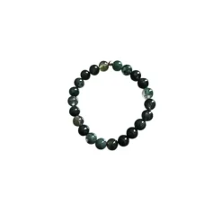 Bracelet agate mousse 6mm