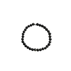 Bracelet obsidienne dorée 8mm