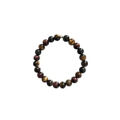 Bracelet oeil tigre taureau faucon 8mm