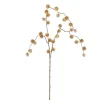 Branche artificielle avec pommes de pin or - 94 x 10 cm