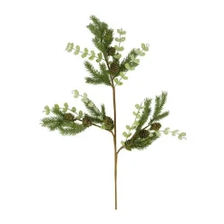 Branche artificielle avec feuilles vertes - 77 x 30 x 5 cm