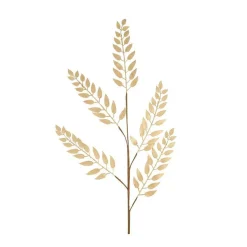Branche artificielle avec feuilles dorées - 117 x 25 x 5 cm