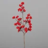 Branche artificielle de baies rouges - 54 cm