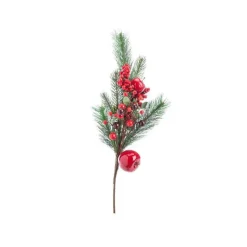 Branche artificielle pommes- baies 60 cm