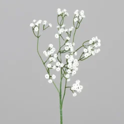 Branche de Gypsophile blanc artificiel - 63 cm