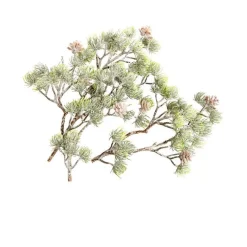 Branche de mélèze artificiel verte et scintillante 70 cm