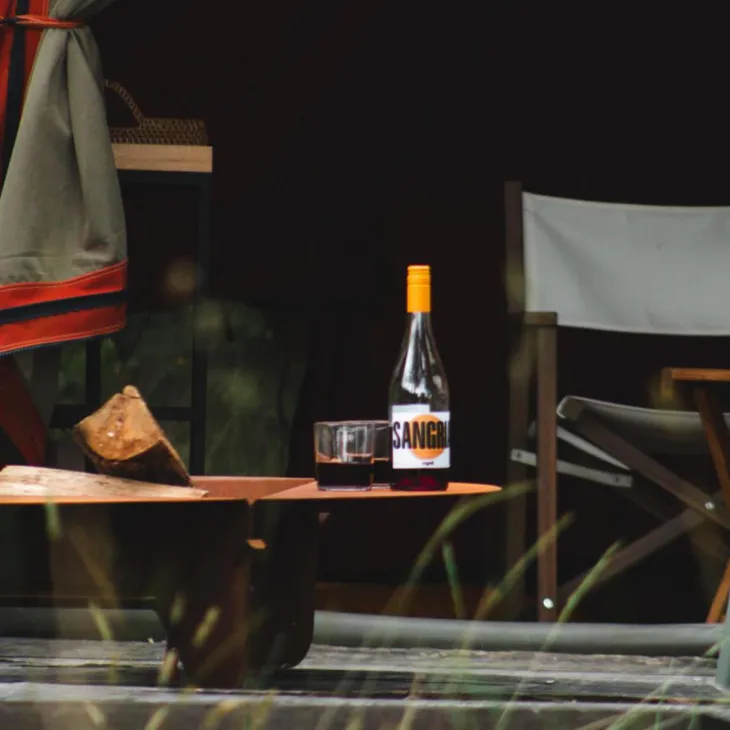 Brasero de sol en acier coloris cognac Oyat Corten 120 - Ø 120 x H 24,5 cm