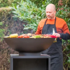 Braséro de cuisson onyx classic avec grille centrale et housse RedFire - 80 cm