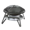 Braséro noir en acier émaillé - Ø 83,5 x 56,3 cm