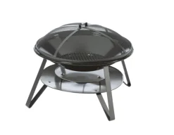 Braséro noir en acier émaillé - Ø 83,5 x 56,3 cm